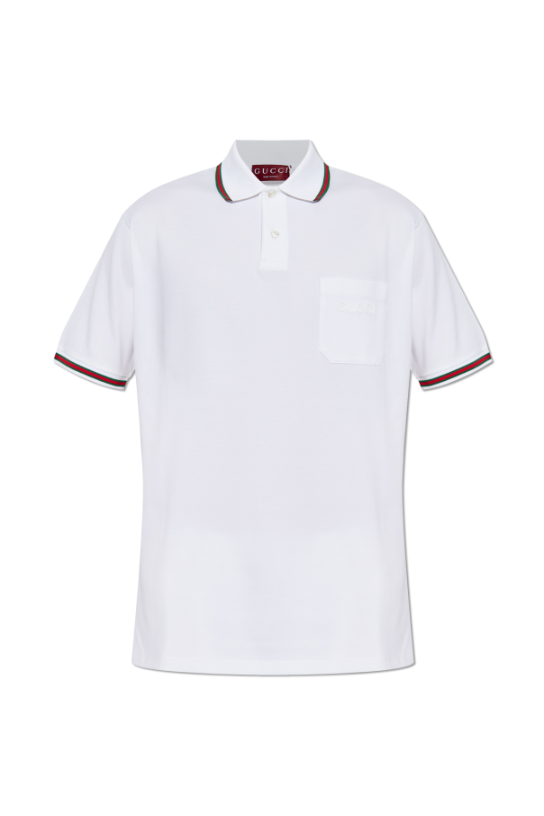GUCCI メンズ 半袖Tシャツ 795174 XJG5C 9733 Gucci Men's Polo Short Sleeve T-Shirt 795174 XJG5C 9733